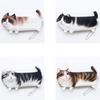 Students Printed Simulate Cat Pen Bag Makeup Container Change Purse Christmas Gift