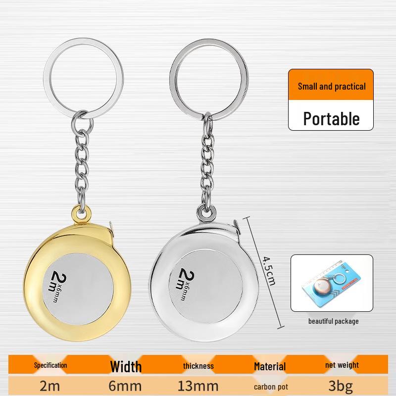 Portable 2m High-Precision Soft Steel Tape Measure for Household Use