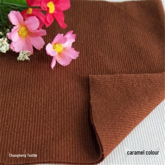 All-Cotton Knitted 2x2 Rib Fabric for Sweatshirt Neckline, Cuffs, and Hem