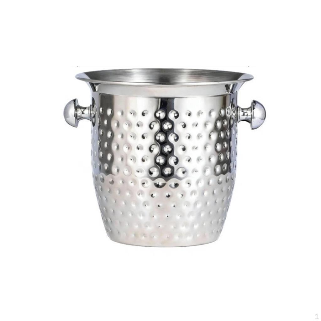 Ice Vessel with Handles Double-Handled Champagne Rust-Resistant for Hosts