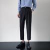 Men's Light and Mature Pants Spring and Summer New Trend Loose and Drape Casual Pants High-end Large-size Straight Nine-point Pants