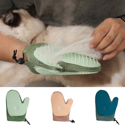 Pet Hair Comb With Soft Silicone Head, Spray Cat Petting Gloves, Double Sided Anti-Static Pet Hair Remover For Cats And Dogs