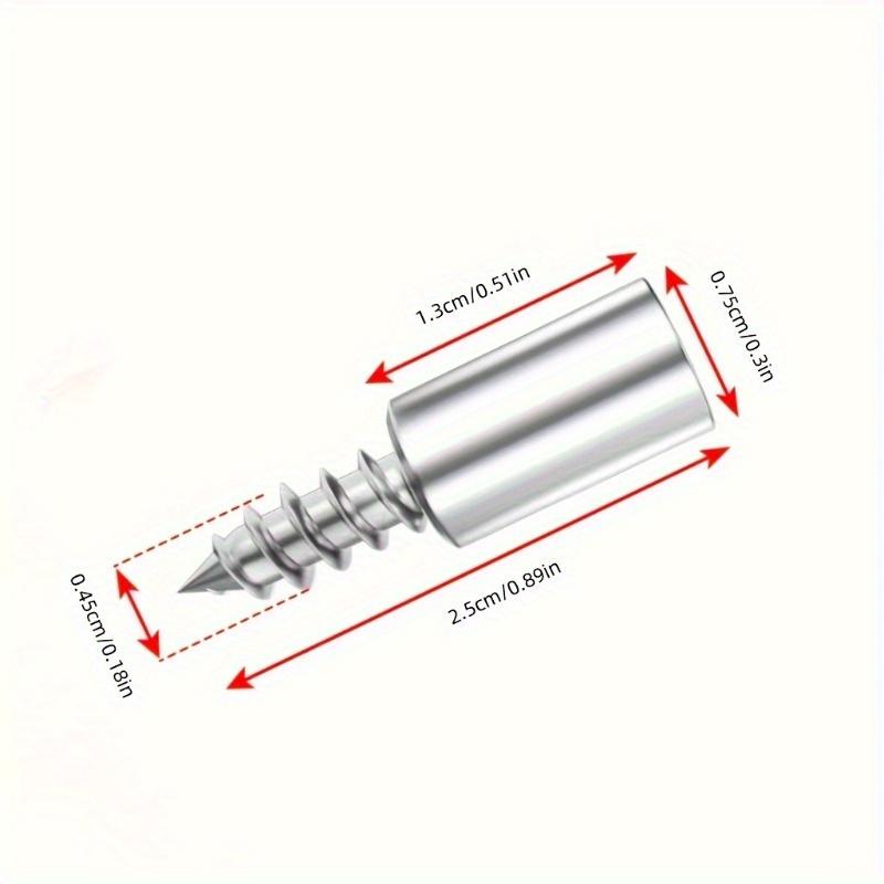 20pcs One Piece Self Tapping Screw Laminated Board Holder Cabinet Body Fixed Support Partition Board Particle Holder Nail Cabinet Glass