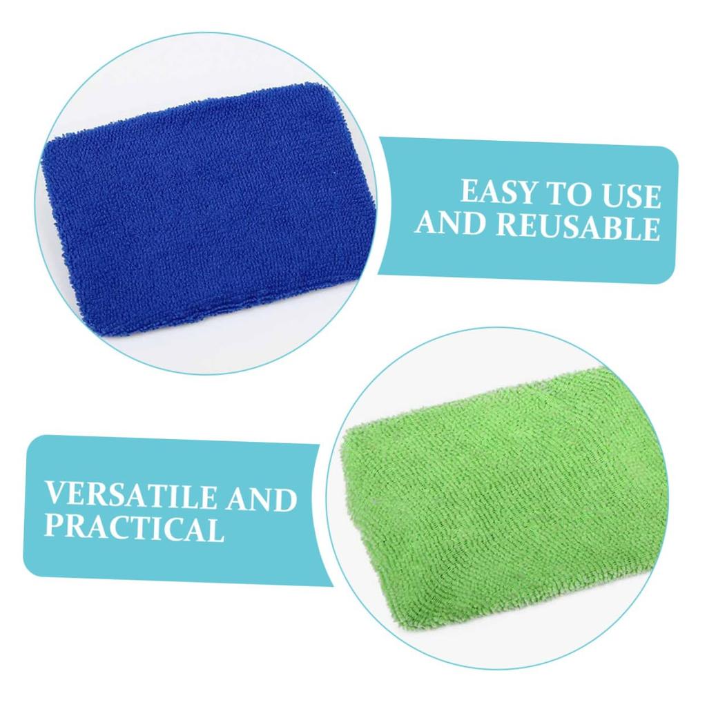 KAILIKETIY 6pcs Microfiber Cloth Car Front Absorbent Quick Dry Square Shape Fog Dust Removal Window Glass Wipe Reusable