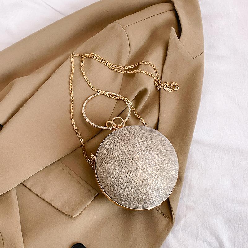 Premium sense bag women's super foreign fashion versatile chain messenger bag one shoulder portable ball personality