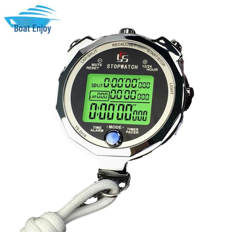 Zhou Xiang Luminous Metal Stopwatch with 200-Lap Memory
