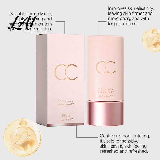 CC Cream Leve 40G Creme com Cor Corretivo Cobertura Construível Hidratante Beleza Facial Tom de Pele Natural Equilibrador Hidratante
