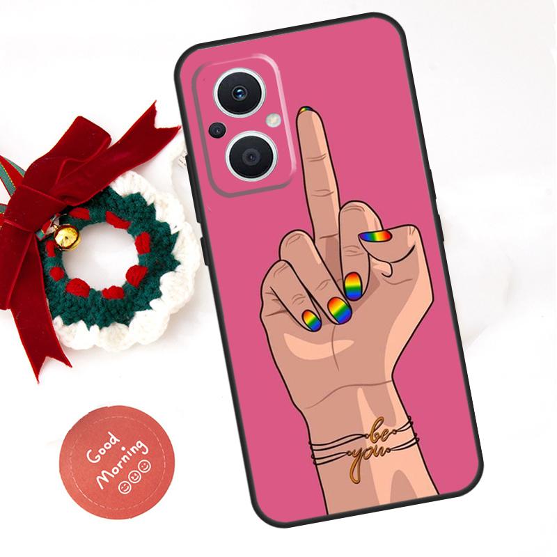 Gay Lesbian LGBT Rainbow Pride Funda For OPPO Reno 10 11 12 13 14 Pro 11F 12F 13F 14F 7 8 Lite OPPO Find X8 X6 X9 Pro Case