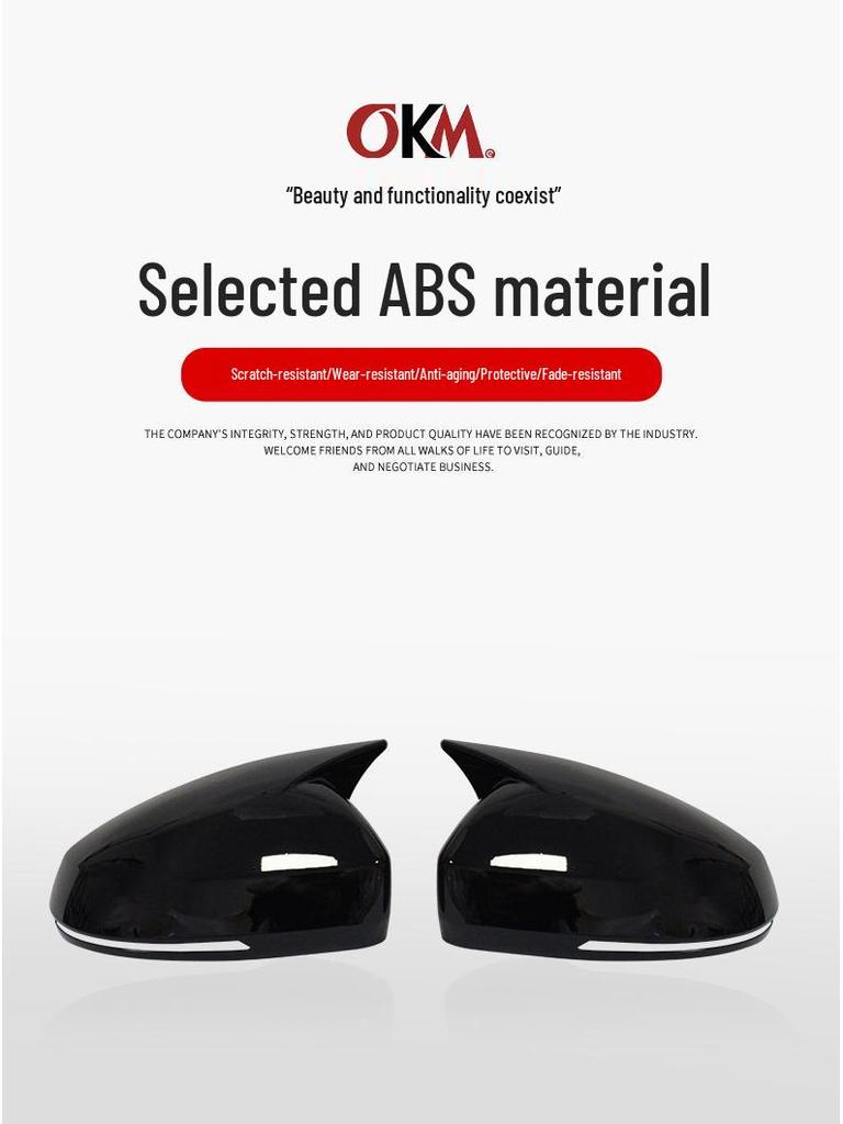 18-24 VW Tiguan Bull Horn Rearview Mirror Cover MK2.5 Modification Accessory