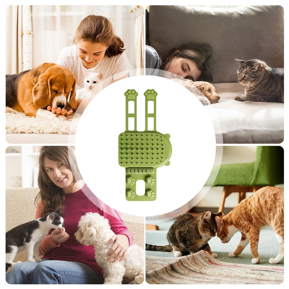 Cat Scratch Corner Brush Silicone Shedding Massage Comb Pet Grooming Brushes Pet Itch Tool Face Scratchers For Table Legs