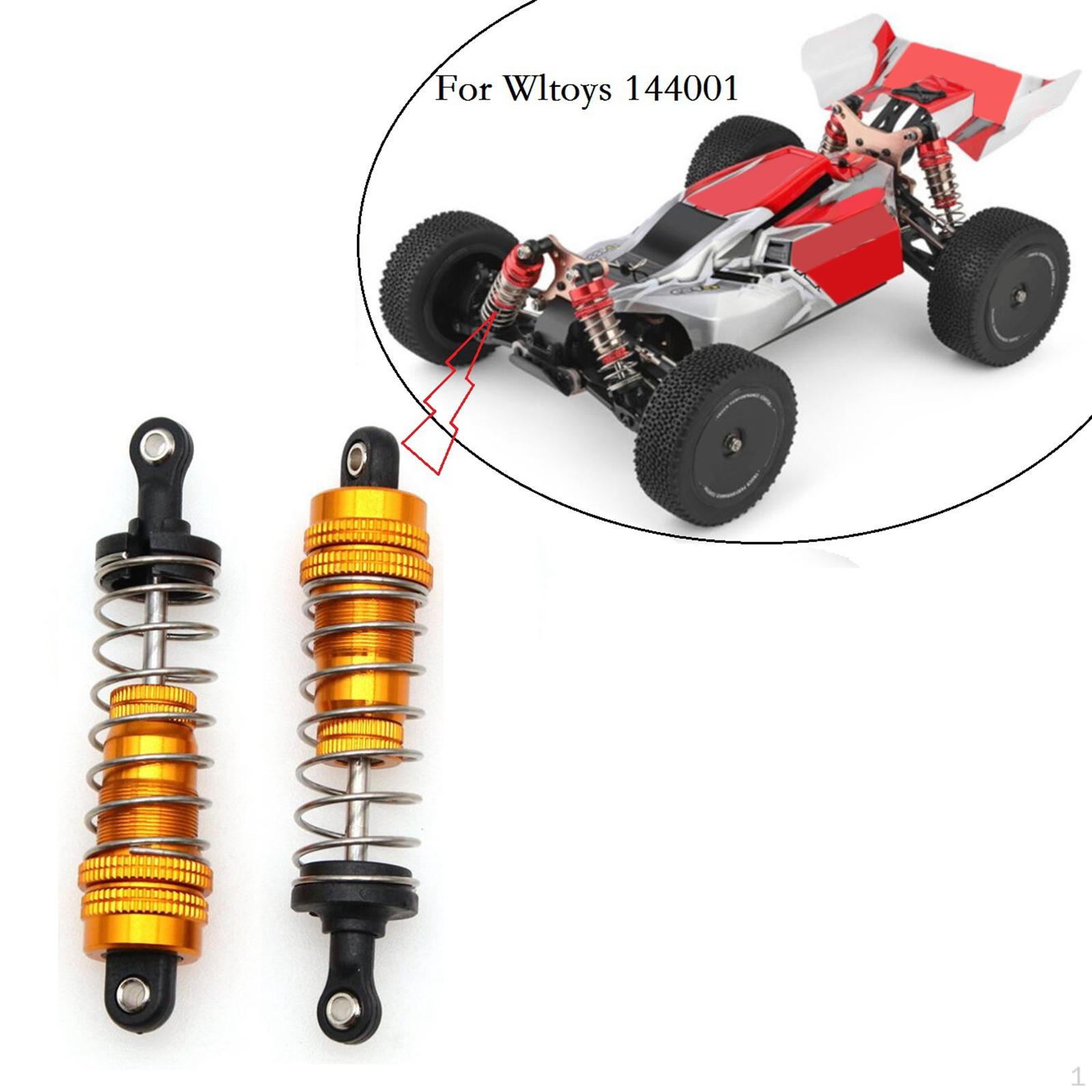 

2 Front Shock Absorber adjustable suitable for 144001 RC Off- Buggy Upgrades Parts синій