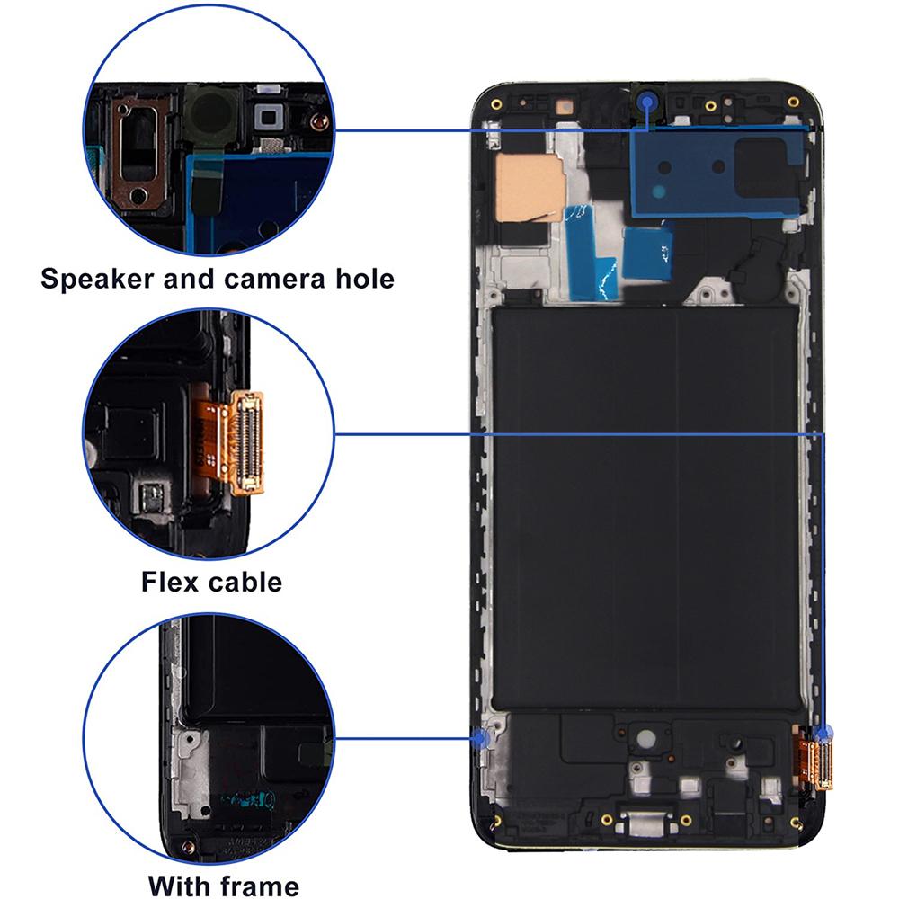 Ecran AMOLED Pentru Samsung Galaxy A70 A705F A705F/DS Ecran LCD Ansamblu Ecran Tactil Digitizor Înlocuire Pentru Samsung A70