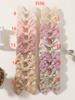 12/20pcs Sweet Flower Print Bowknot Hair Clips for Baby Girls Cute Cotton Bows Hairpins Barrettes Headwear Kids Hair Accessories