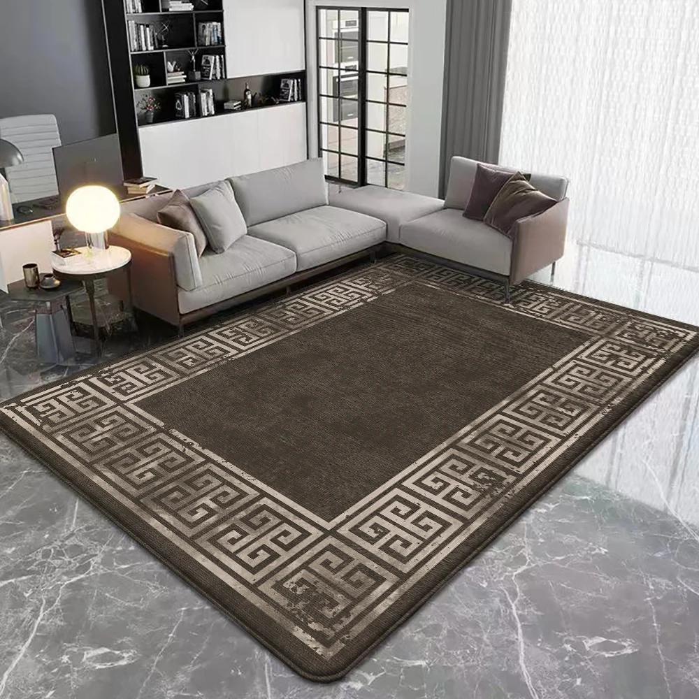 Moderner Bereichsteppich Rutschfeste Flanellteppiche für Heimdekor Wohnzimmer Schlafzimmer Küchendekor Maschinenwaschbare Fußmatte