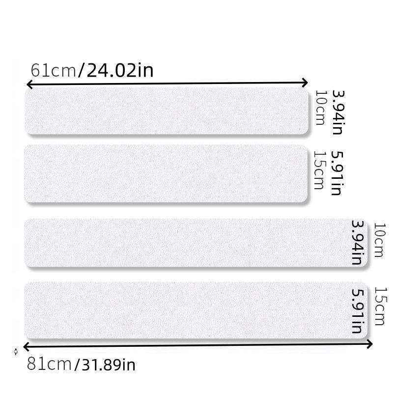 

1pc Transparent Anti-Slip Strips Non-Slip Safety Strip Grip Tape Stairs Steps Bathtubs Shower Floor Waterproof Stickers 10x61cm прозрачный