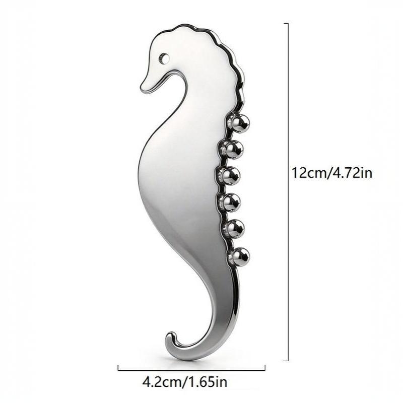 Manual Head Massager Scalp Comb Protable Stainless Steel Gua Sha Face Tool Trigger Point Massager For Foot Hand Back