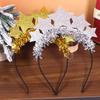 Christmas New Year Party Headband Glitter Star Hair Hoop Hair Accessories Carnival Tinsel Hair Bands Decoration