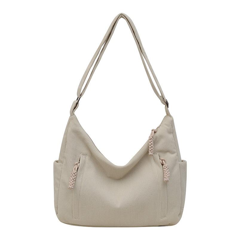 New Corduroy Bag Female Students Class Crossbody Bag Large Capacity Commuter Jane Tote Bag About Shoulder Bag