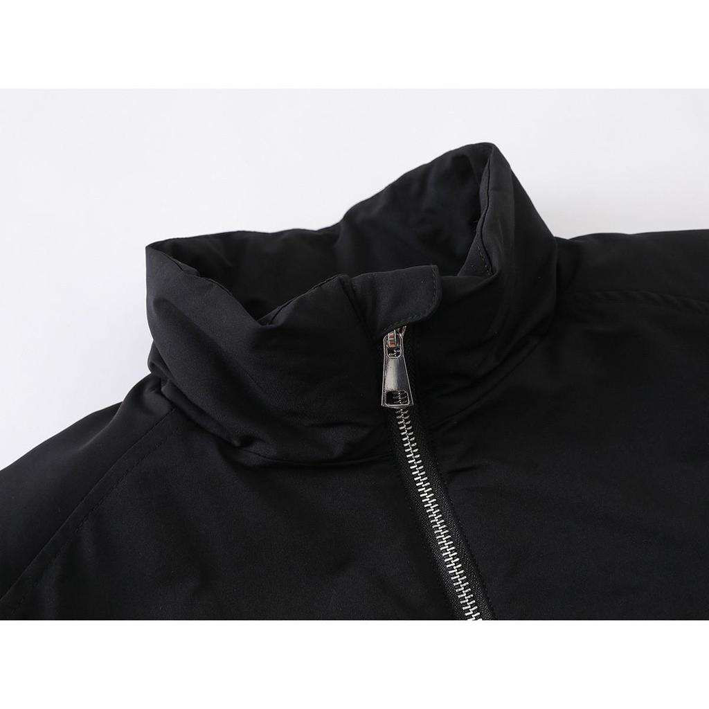 FORN3 Herren Trendige Stehkragen Winterjacke N1717 - Warm, Locker geschnitten, Arbeitskleidungs-Stil.