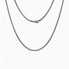 Factory  Rhodium Plated 925 Sterling Silver Box Chain Necklace 1.5-3mm Trendy Classic Wedding Gift Women's Jewelry
