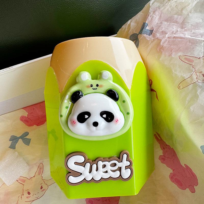 Panda Pen Bucket Stable Creative Desk Pen Holder Cartoon Panda Pen Holder Creative Cute Panda Desk Organizer For Children S