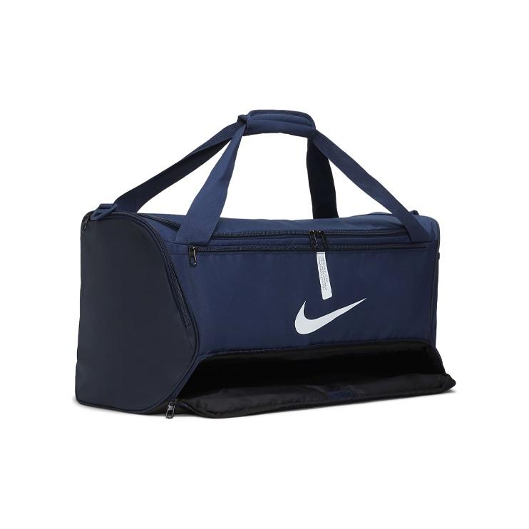 Nike Double Zipper Camping Bag Sports Bag Training Bag Handheld Shoulder Crossbody Bag Fabric Travel Bag Fitness Bag Medium Size CU8090-410