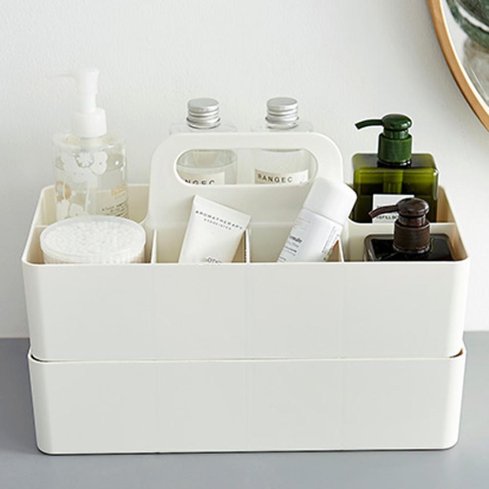 4/5/8 Fächer Kunststoff Aufbewahrungsbox mit Griff Praktisches Großes Aufräum-Artefakt für Schreibwaren