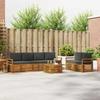 Outdoor Sofa Set with Cushions 7 Pcs Natural and Anthracite