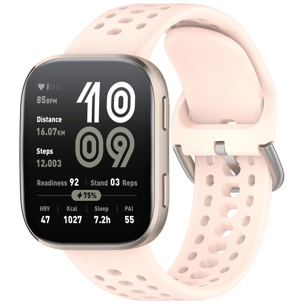 22mm Official Silicone Strap For Amazfit Bip 6 Balance 2 Breathable Bracelet Wristband For Amazfit T-Rex3 Pro GTR 4/3 Helio Belt