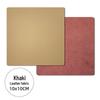 Cross-Border Double-Sided PU Leather Waterproof Non-Slip Coasters - Customizable Corporate Logo Insulation Pads
