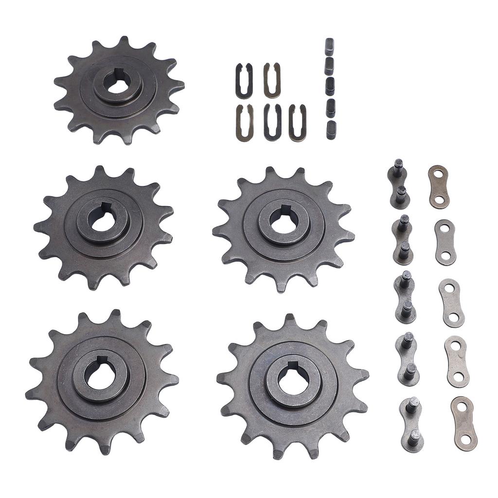 410 13T Rear Motor Sprocket with 410 Model Master Link Set for Go Kart Motorcycle ATV Quad
