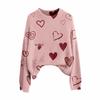 Valentine's Day Heart Long Sleeve Pullover Sweater - European & American Autumn/Winter 2026 Collection