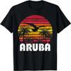 Aruba Vintage Retro Tropisch 70s 80s Stijl Mannen Vrouwen Cadeau T-shirt