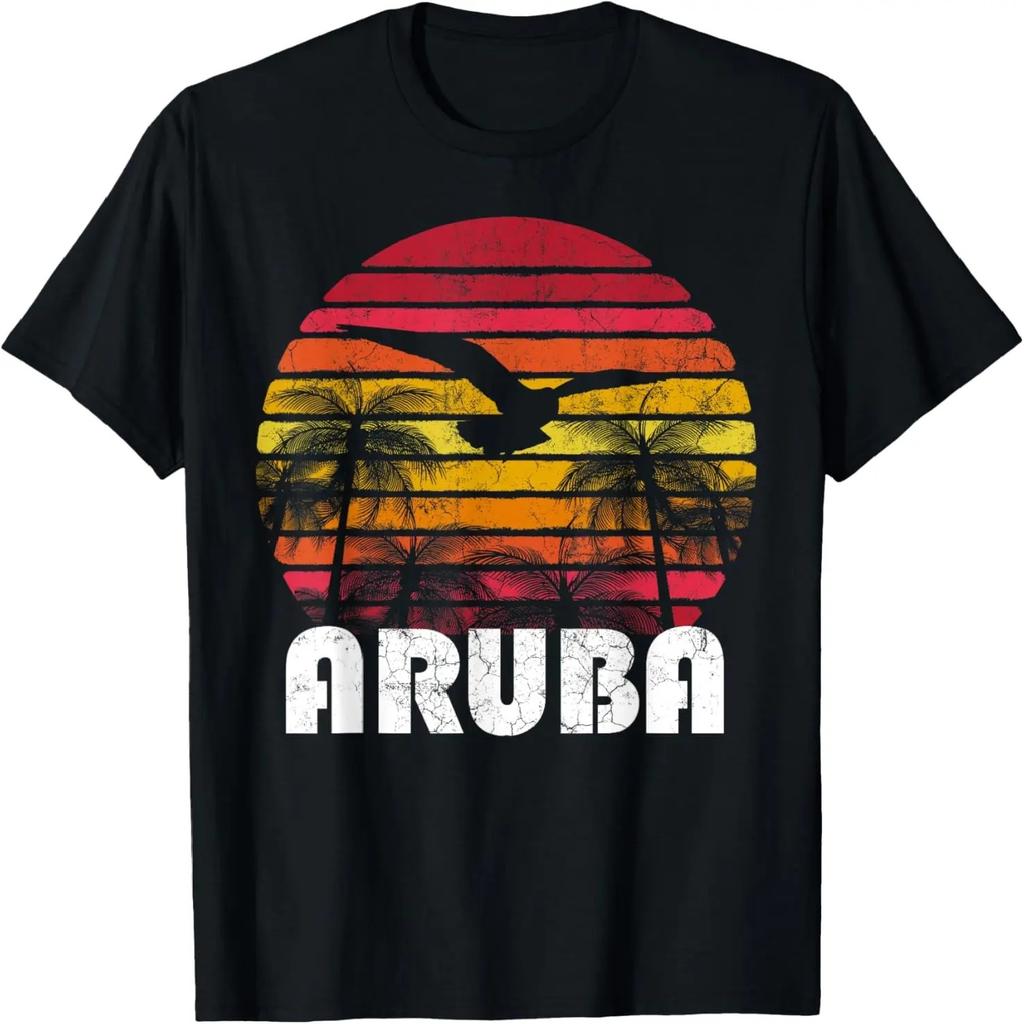 Aruba Vintage Retro Tropical 70's 80's Style Men Women Gift T-Shirt
