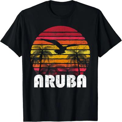 Aruba Vintage Retro Tropical 70's 80's Style Men Women Gift T-Shirt