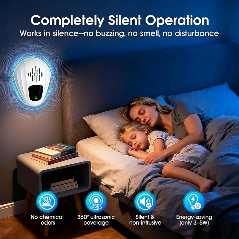 Electronic Ultrasonic Pest Repellent Plug In 3 Modes Indoor Repeller for Rodent Mouse Roach Ant Mosquito Spider Bugs