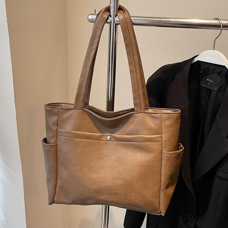 Large Capacity Crossbody Solid Color Shoulder Bag