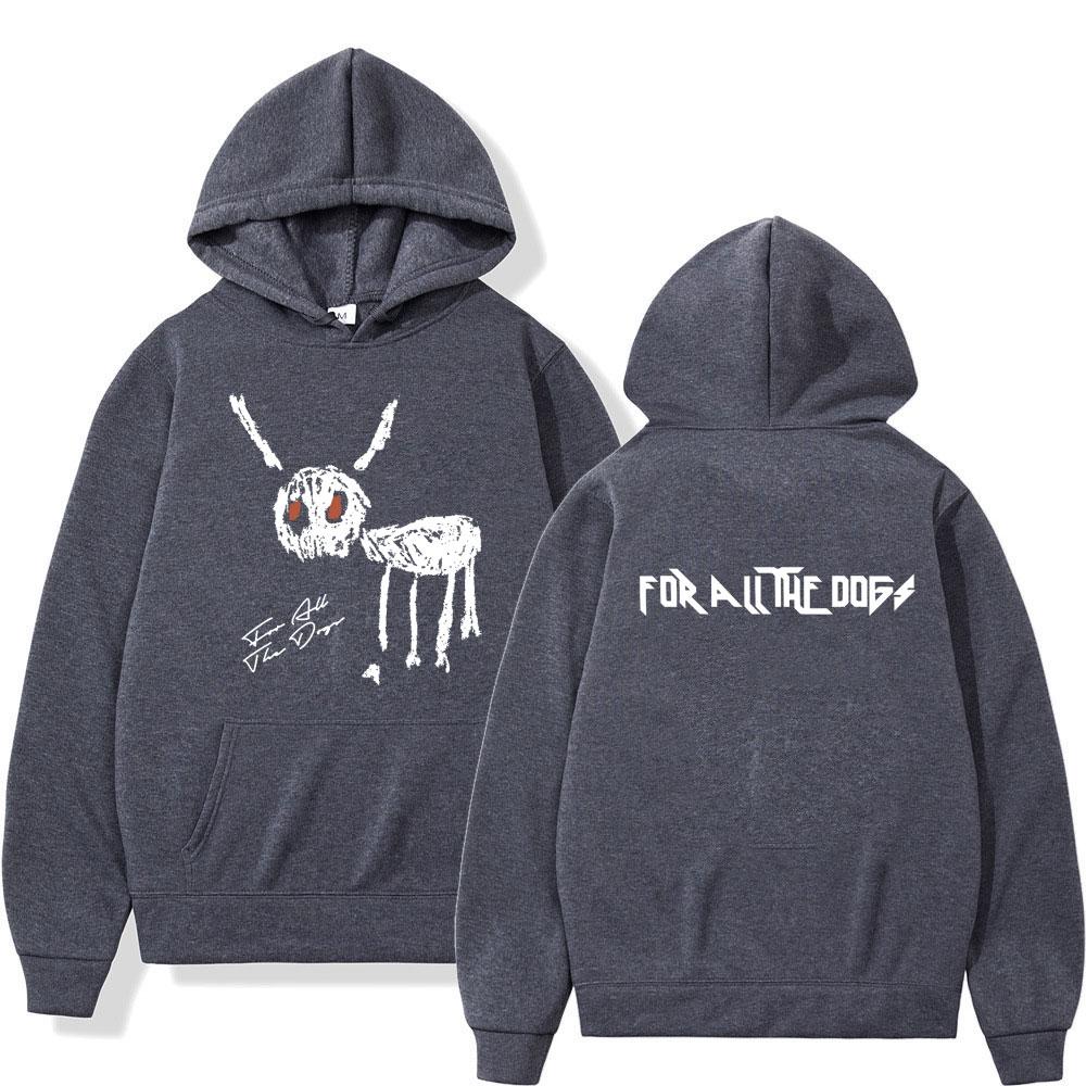 Rapper Drake Hoodie 2023 New Music Album "For All The Dogs" Graphic Hip Hop Long Sleeve Men Women Fashion Loose Streetwear Male