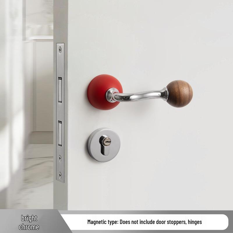 Bureau White Travertine Magnetic Silent Door Handle for Modern Luxury Bedrooms
