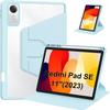 Case for Xiaomi Redmi Pad SE 11 Inches, Adjustable Rotating Protection with Stylus Holder - Blue