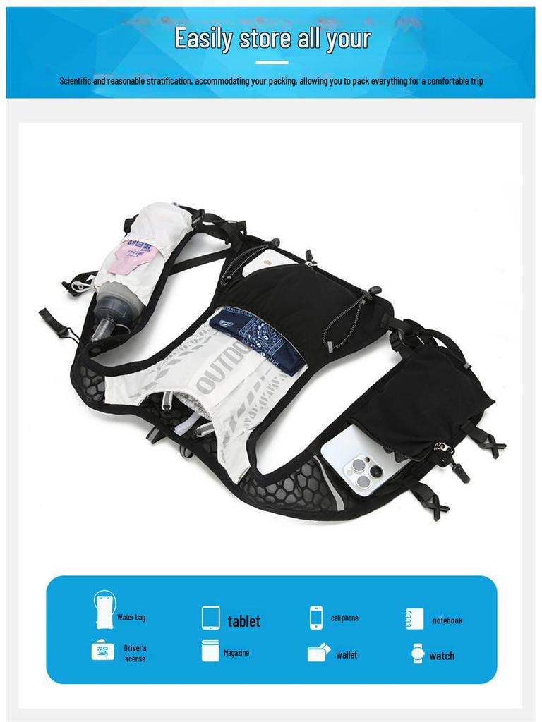 Waterproof Large-Capacity Hiking Backpack for Men & Women - Lightweight for Travel, Cross-Country, Marathon, and Outdoor Adventures