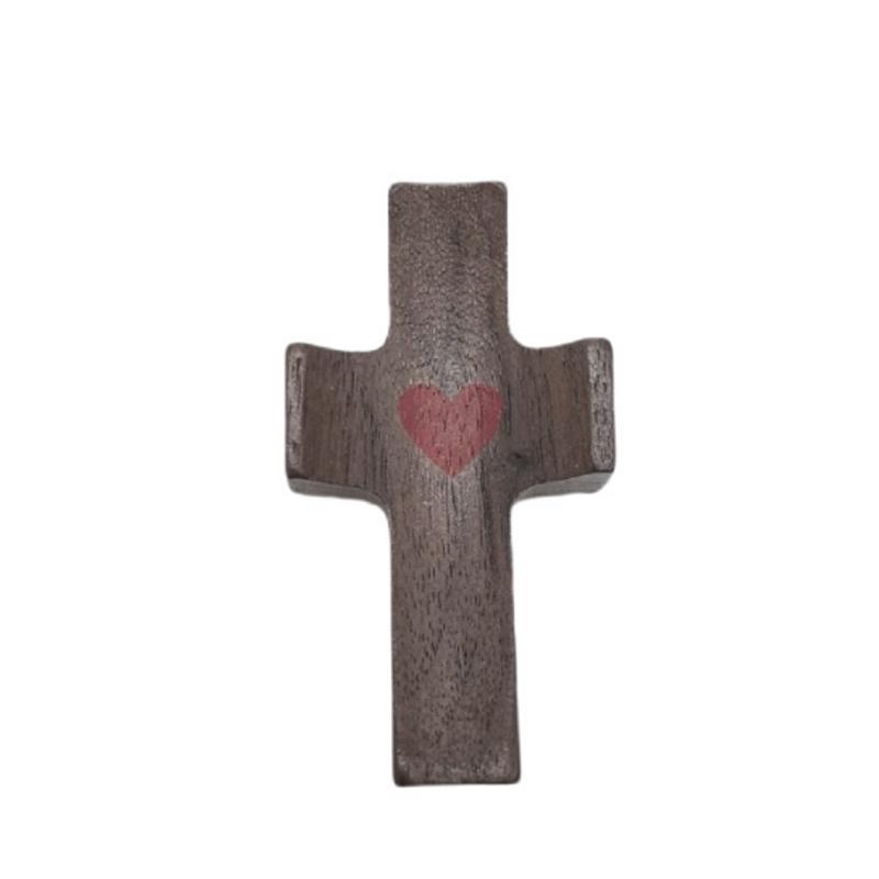 Wooden Cross Handheld Prayer Cross Ornaments Small Prayer Cross Encouragement Gift