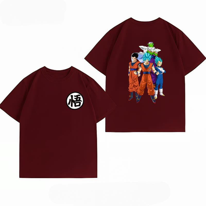 Dragon Ball Super Z Fighters Print Tshirt Goku Logo Casual Short Sleeve Cotton Anime Streetwear Unisexs Tshirt