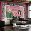 Spy Family Wall Tapestry Aesthetic Wall Hanging Printed Fabric Blanket Decorative Tapestries For Bedroom Living Room Home Decor