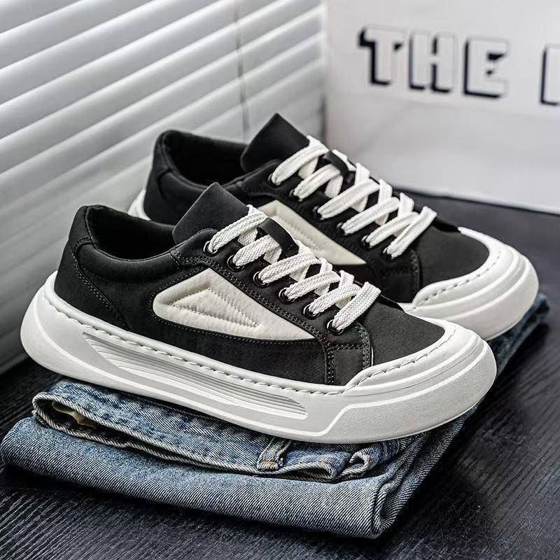 Original niche retro men's shoes breathable canvas shoes autumn and winter sports and leisure shoes student versatile thick baseplate shoes