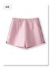 Women's Wide-Leg A-Line High-Waisted White Suit Shorts - Spring 2025 Collection
