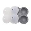 Top-Selling Silicone Ice Ball Mold with Funnel - 4 Round Ice Trays, 4 Holes