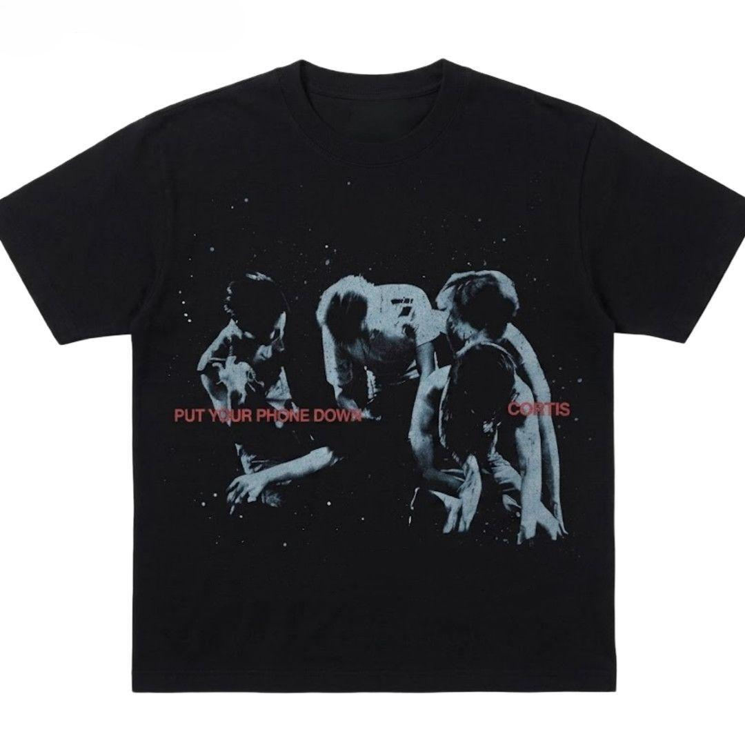 Kpop CORTIS - Odłóż Telefon 2026 Tour PYPD Koszulka Merch Unisex Męska Damska Koszulka Y2k Codzienna Popularna Koszulka dla Fana 5XL gray