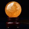 Natural Ball, Polished, Home Shui Decorative Sphere, Yellow, Diameter 5___0__