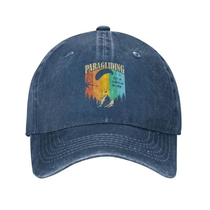 

Custom Classic Cotton Paragliding Paraglider Mountains Baseball Cap Unisex Women Personalized Adjustable Unisex Dad Hat Spring Baseball Cap